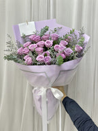 Purple Promise – 20 Purple Roses Bouquet - BestBloomBuddy