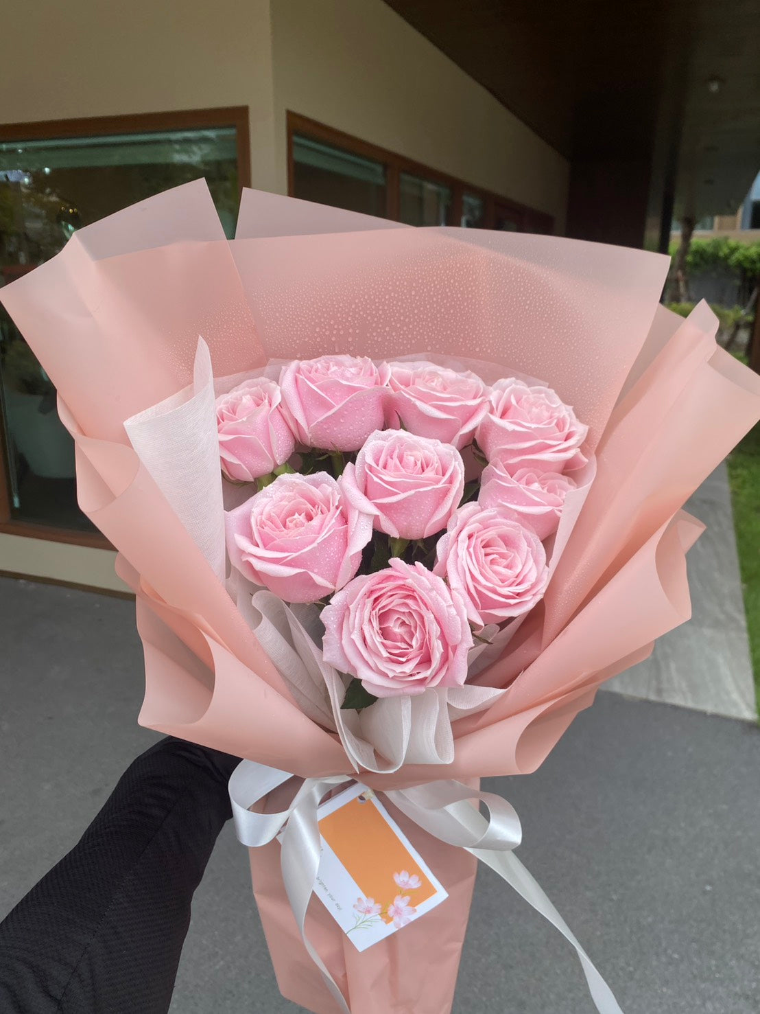 My Perfect Match- 10 Pink Roses Bouquet