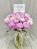 Timeless Grace - Pink Peony Flower Vase - BestBloomBuddy