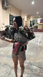 Dark Romance - 5 Red Roses Bouquet - BestBloomBuddy