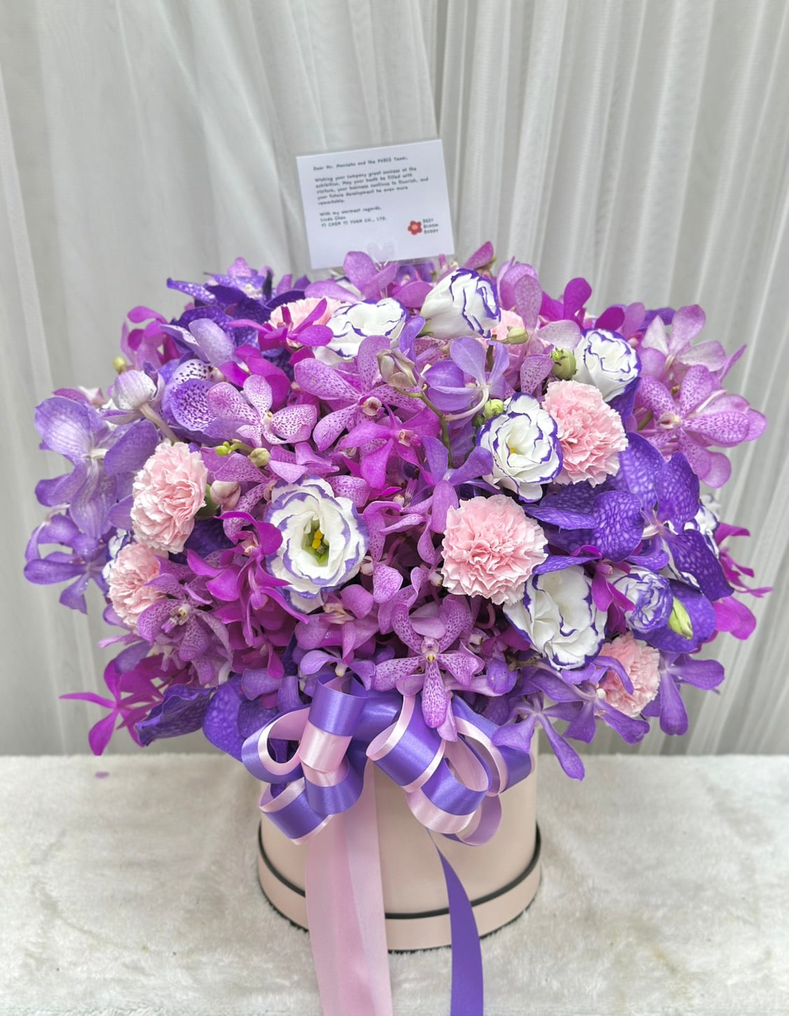 Violet Charm – Orchid Box - BestBloomBuddy