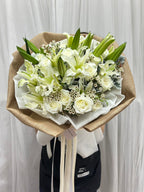 Snow Bloom - Lily Bouquet - BestBloomBuddy