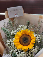Hello Sunshine - Single Sunflower Bouquet - BestBloomBuddy