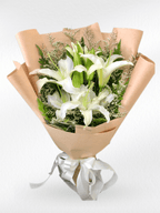 WhiteLilyBouquet - BestBloomBuddy