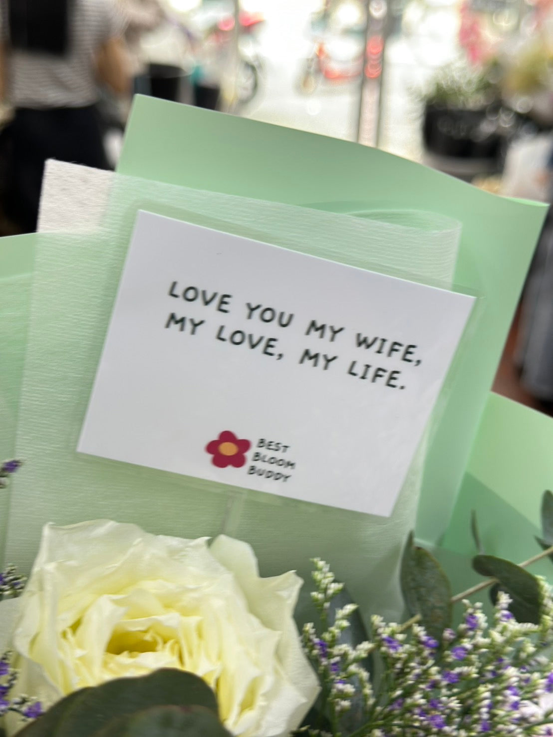 Love You To The Moon Mom - Mother's Day Flower - BestBloomBuddy