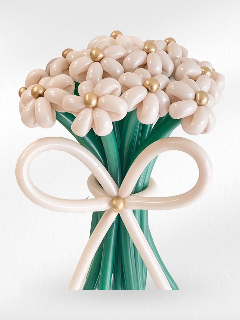 Golden Grace – Balloon Flower Bouquet - BestBloomBuddy