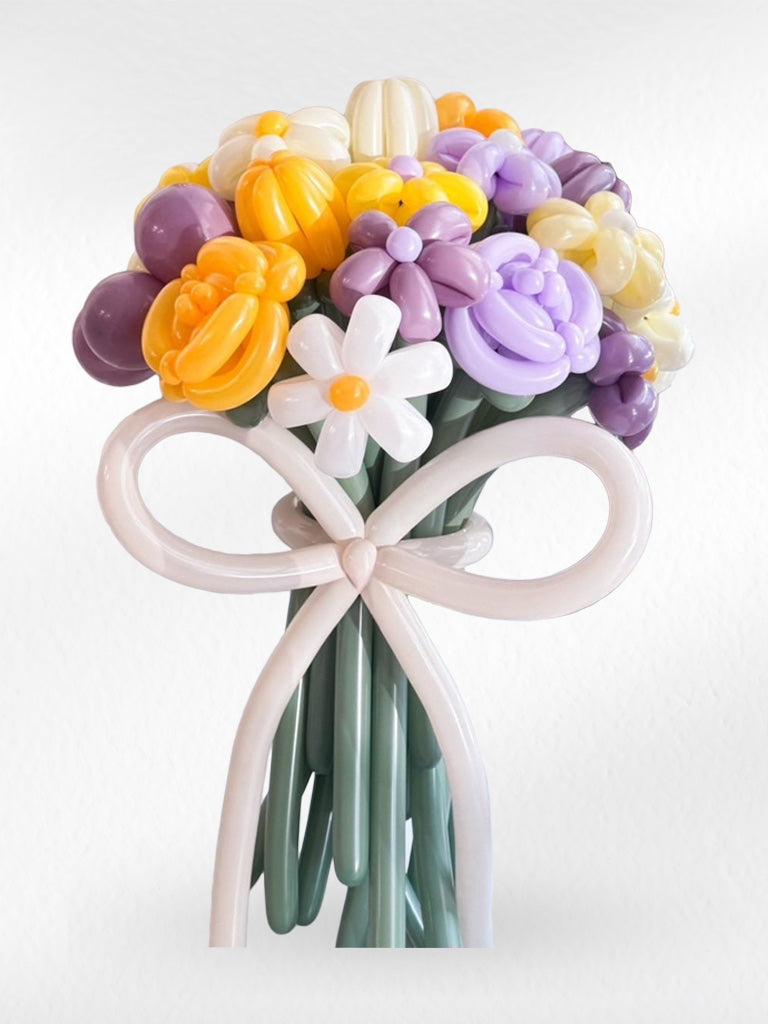Mauve Magic – Balloon Flower Bouquet - BestBloomBuddy