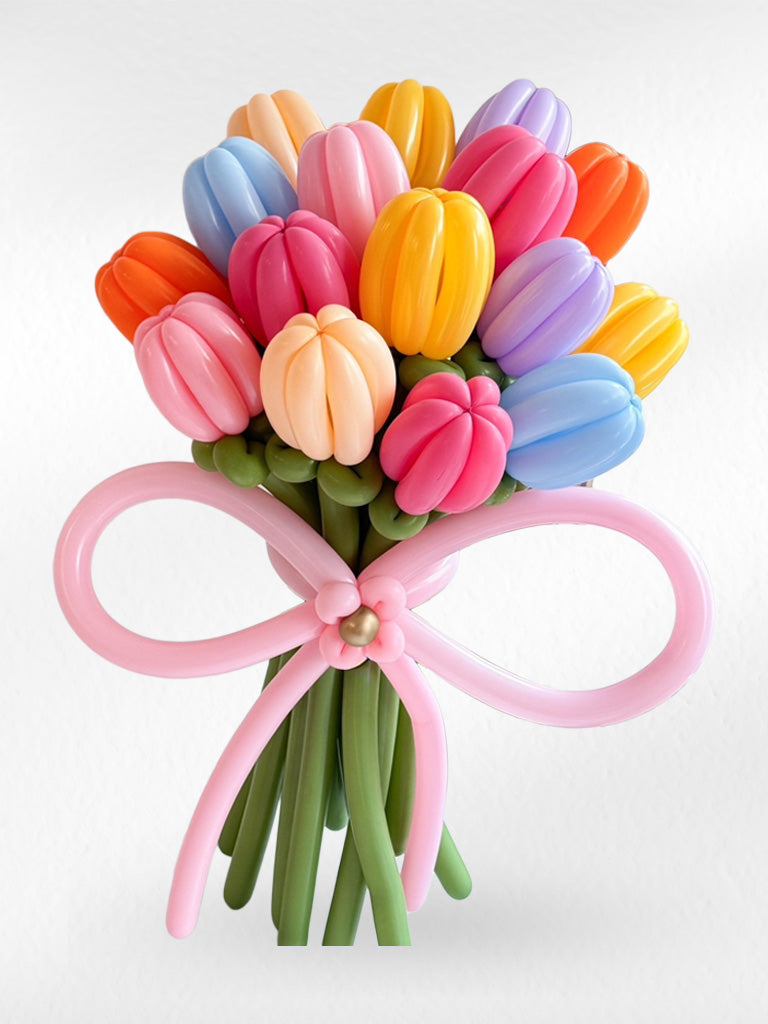 Colorful Life - Balloon Flower Bouquet - BestBloomBuddy