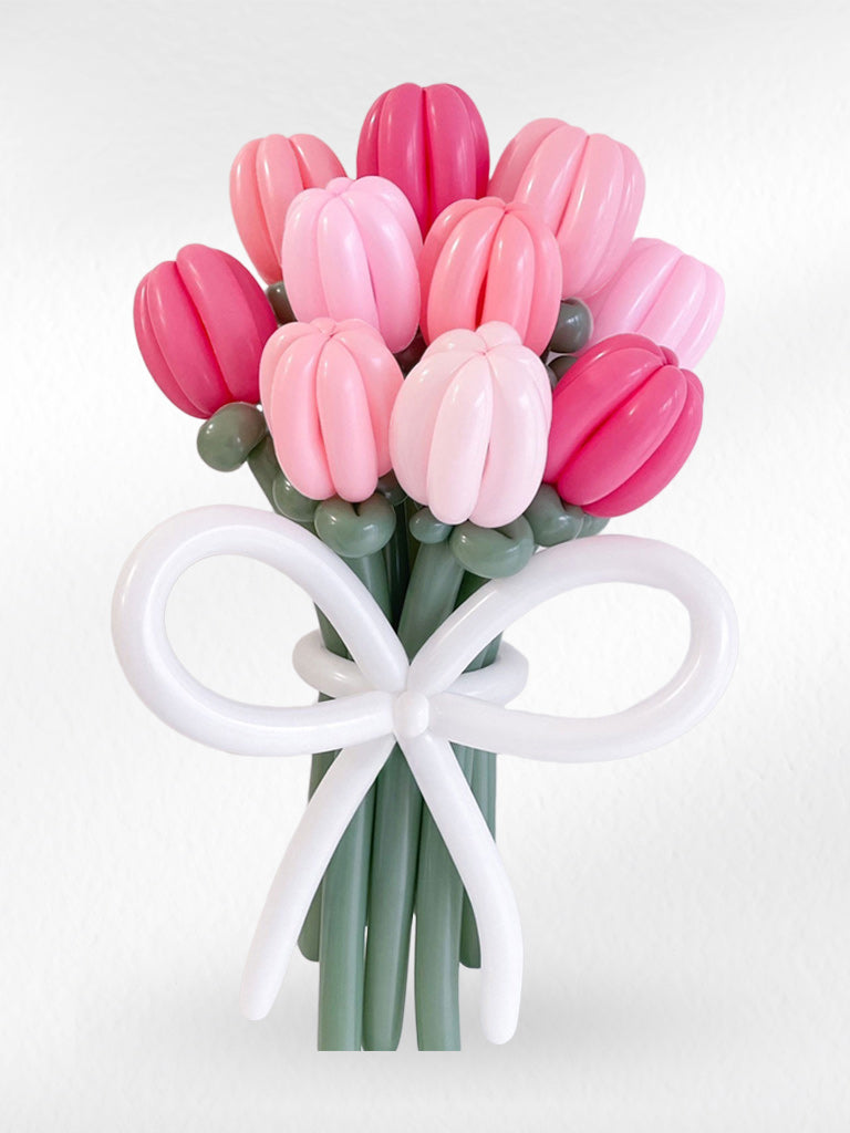 Pinky Perfect - Balloon Flower Bouquet - BestBloomBuddy