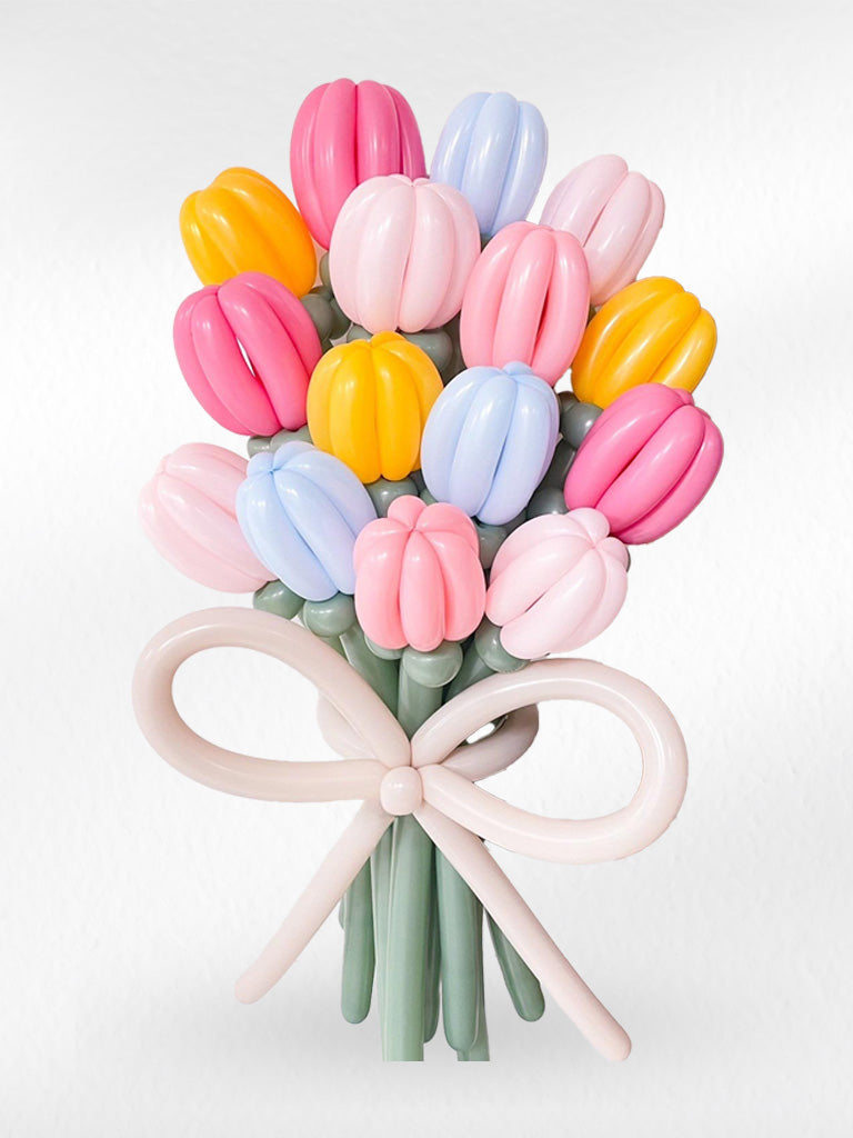 Softly Joy - Balloon Flower Bouquet - BestBloomBuddy
