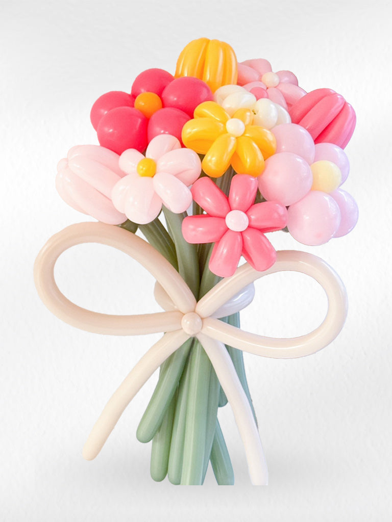 Lovely Puff – Balloon Flower Bouquet - BestBloomBuddy