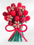 Golden Heartbeat – Balloon Flower Bouquet - BestBloomBuddy