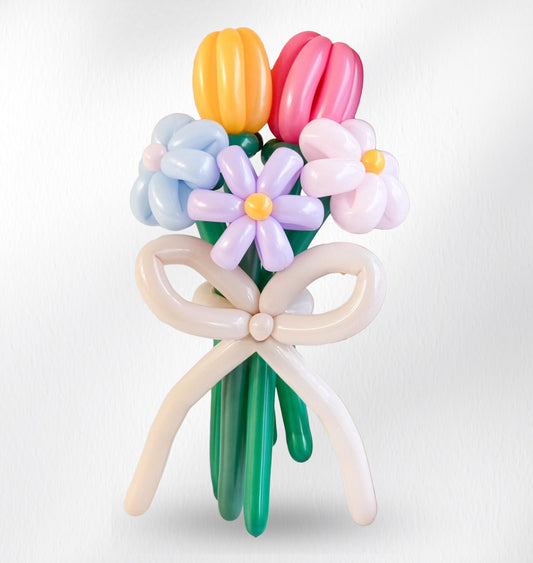 Cuddle Color - Balloon Flower Bouquet