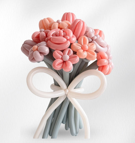 Peachy Plum – Balloon Flower Bouquet