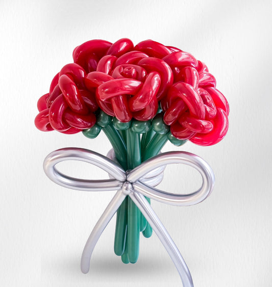 Radiant Roses – Balloon Flower Bouquet