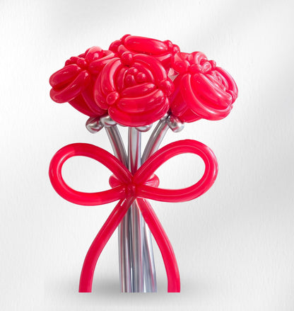 Scarlet Spark – Balloon Flower Bouquet