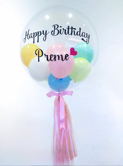Lovely Pop - Transparent Balloon (24 inches) - BestBloomBuddy