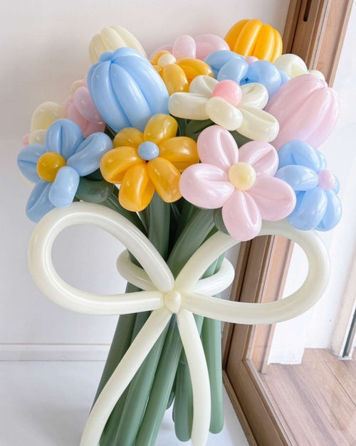 Cheery Chill – Balloon Flower Bouquet - BestBloomBuddy