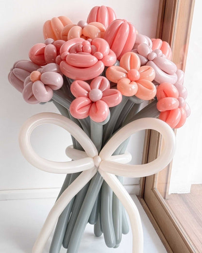 Peachy Plum – Balloon Flower Bouquet