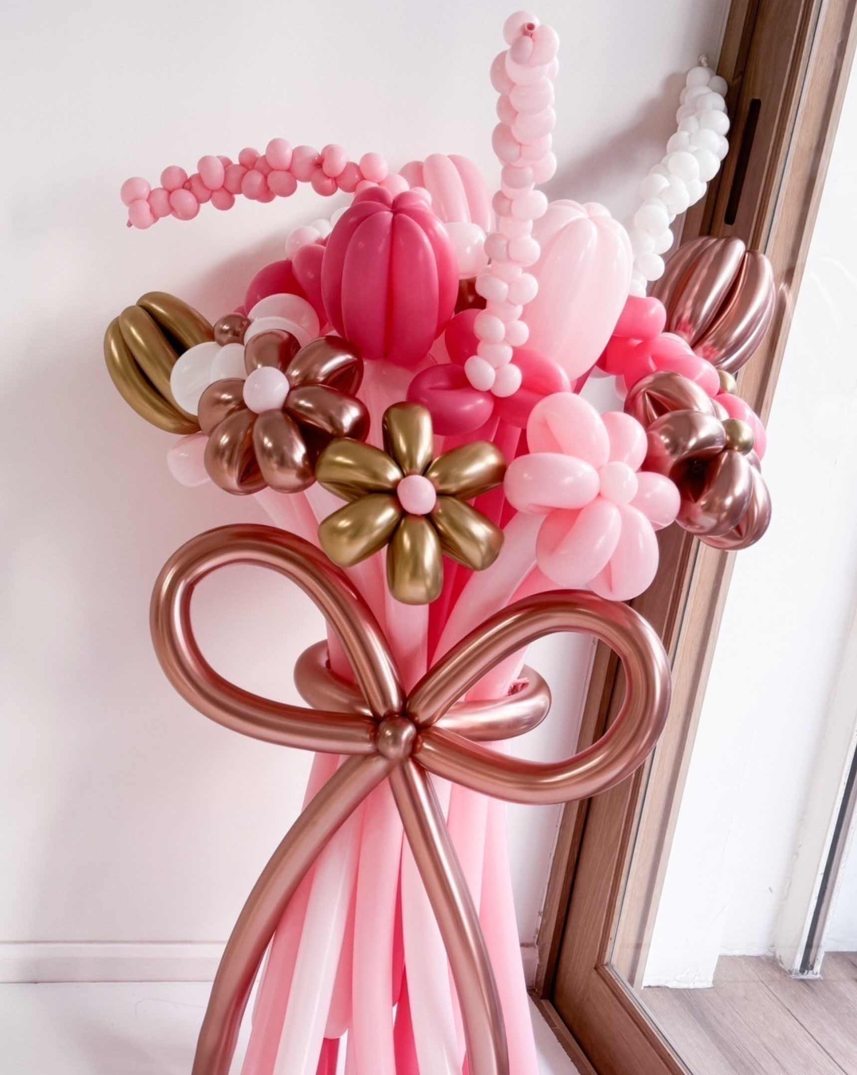 Pink Parade – Balloon Flower Bouquet - BestBloomBuddy