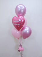 Pink Congrats – Balloon Bouquet - BestBloomBuddy