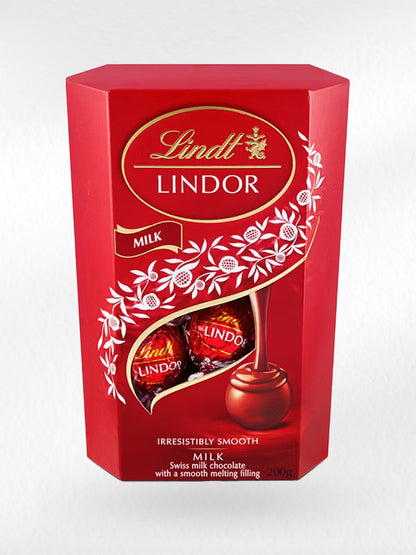 Lindt Lindor Cornets Milk Chocolate (200g.) ลินด์ ลินดอร์คอเนตช็อกโกแลต นม