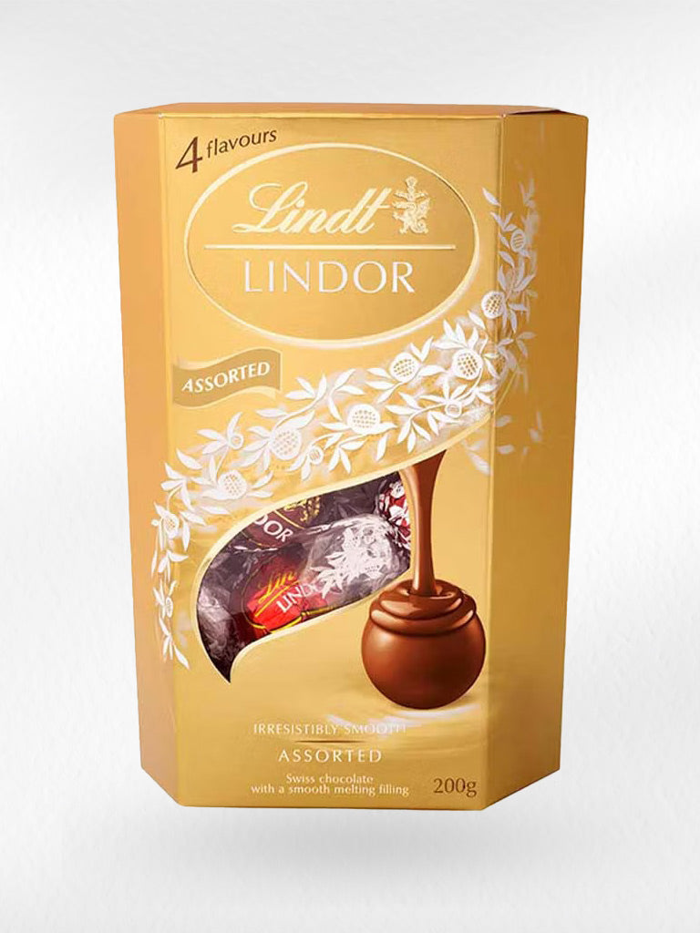 Lindt Lindor Cornets Assorted Chocolate (200g.) ลินด์ ลินดอร์คอเนตช็อกโกแลต รวมรส