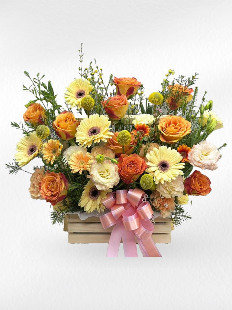 Gentle Cheer - Flower Basket - BestBloomBuddy