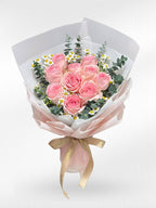 Love of My Life - 10 Pink Roses Bouquet - BestBloomBuddy