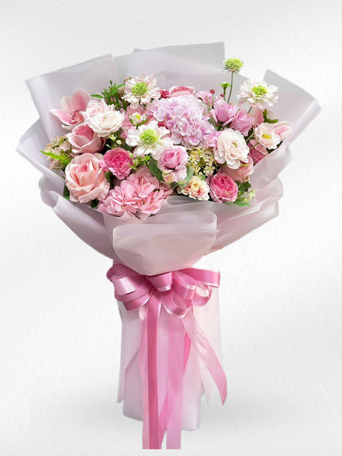 Endless Bloom – Pink Artificial Flower Bouquet - BestBloomBuddy