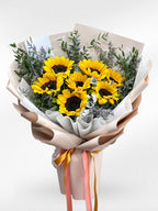 Little Sunshine - 7 Sunflowers Bouquet - BestBloomBuddy