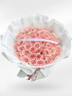 Sweet Petal - 50 Pink Roses Bouquet - BestBloomBuddy