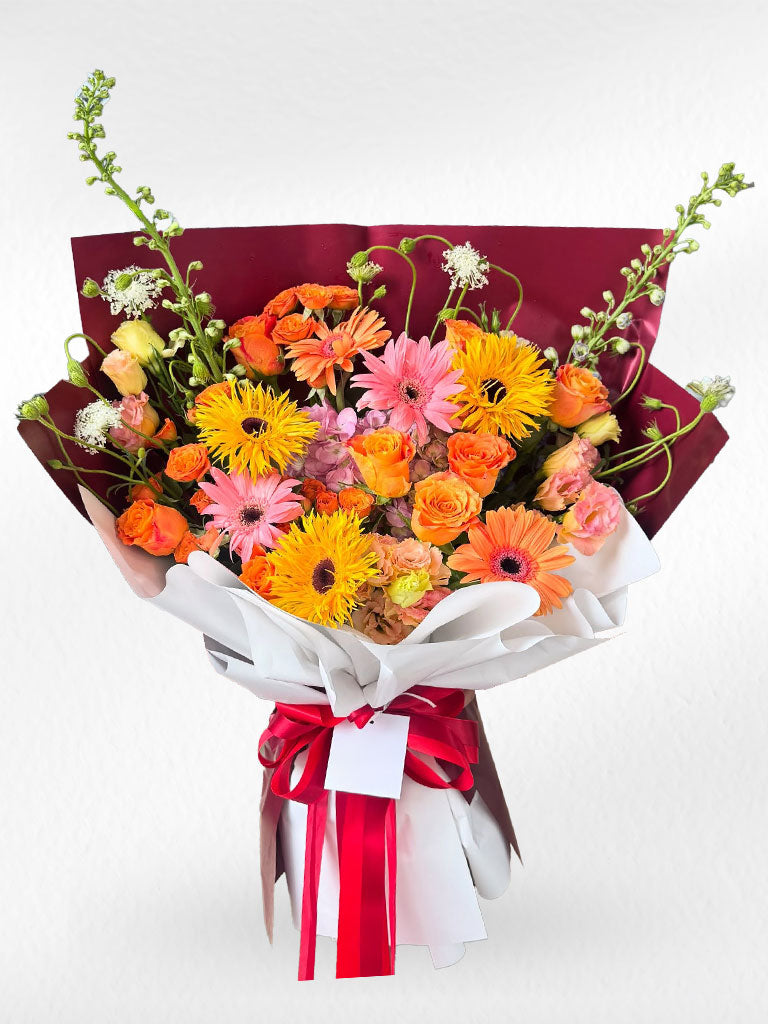 Sunny Vibes – Mixed Flower Bouquet - BestBloomBuddy