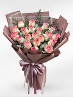 Rosy Lovely – 20 Pink Roses Bouquet