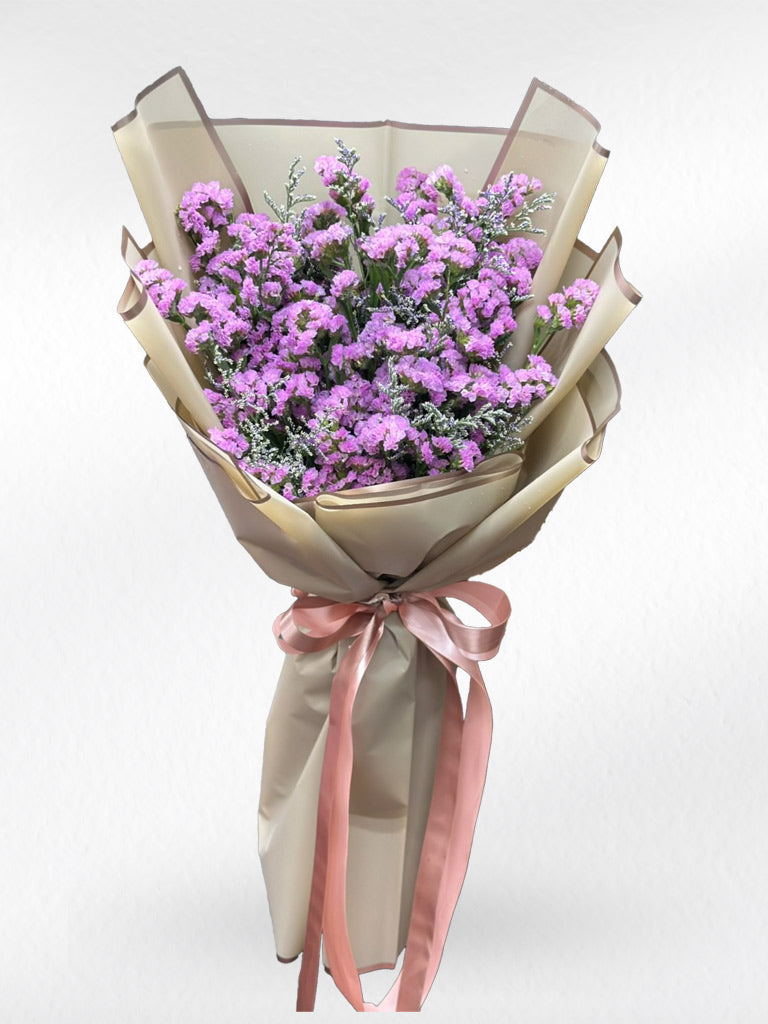 Vintage Cutie - Purple Statice Flower Bouquet