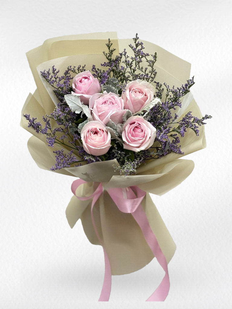 Sweet Heart - 5 Pink Roses Bouquet