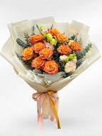 Sweet Thai Tea – Orange Roses Bouquet