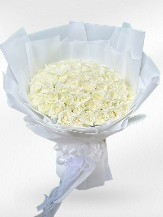 Century of Grace  - 100 White Roses Bouquet