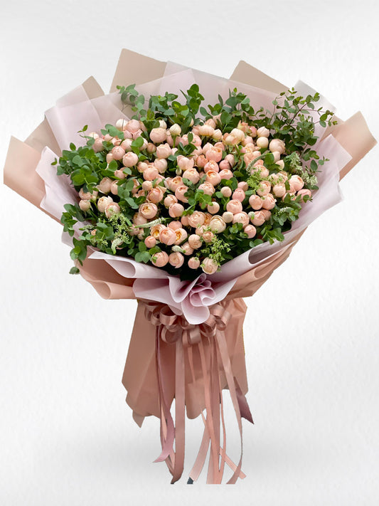 Forever in Bloom — Premium Grand Pink Spray Rose Bouquet