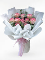 My Sweet Honey – 10 Pink Roses Bouquet | Valentine's Day Collection