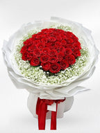Honey Blossom - 50 Red Roses Bouquet | Valentine's Day Collection