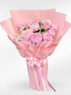 Blush Sweetheart - 10 Peonies Bouquet - BestBloomBuddy