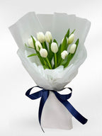 Pure Love - 10 White Tulips Bouquet - BestBloomBuddy