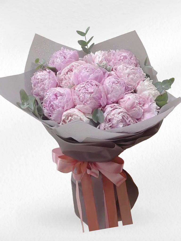Soft Dream - 15 Peonies Bouquet - BestBloomBuddy