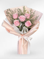 Tender Love – 5 Pink Roses Bouquet