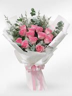 Sweetest Day – 10 Pink Roses Bouquet