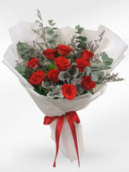 Hello, Beautiful – 10 Red Roses Bouquet