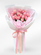 My Baby - 20 Pink Tulips Bouquet - BestBloomBuddy