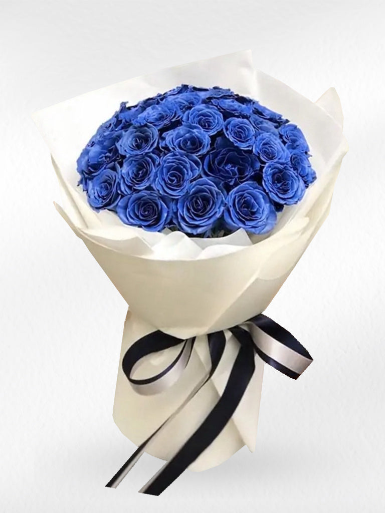Royal Blue Roses – Blue Roses Bouquet