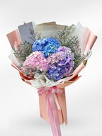 Pastel Trio - Hydrangea Bouquet - BestBloomBuddy